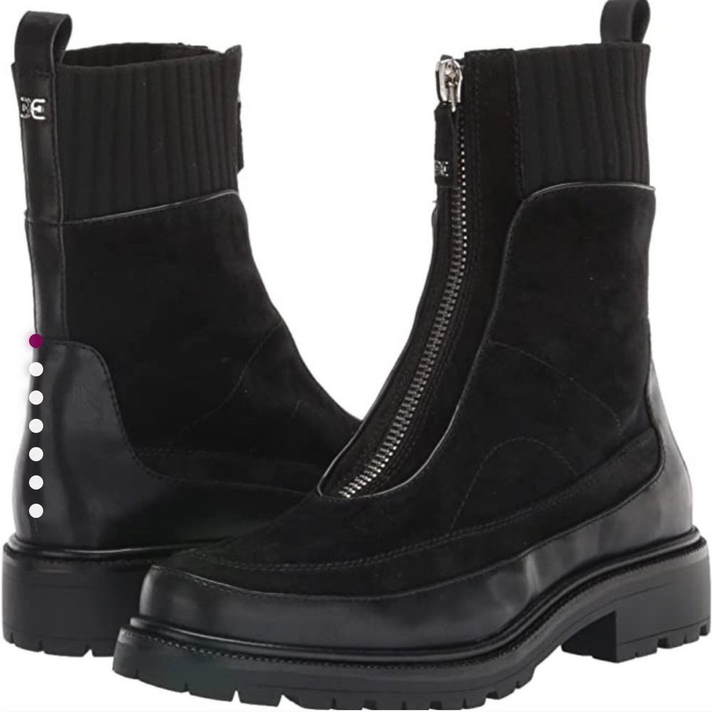 Sam Edelman Lug Sole Leone Chelsea Black Boots